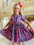 Bowtism Lobster Yacht Party Dress with Matching Bow - Bowtism