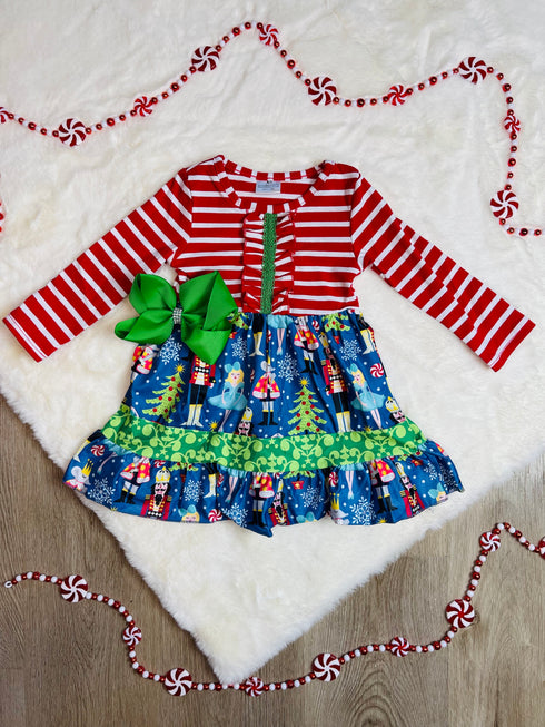 Bowtism Nutcracker Dream Dress with Matching Bow - Bowtism