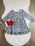 Bowtism Halloween Nightmare Twirl Dress with Matching Bow - Bowtism