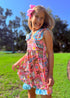Girls Ruffled School Shorts Set with Matching Bow
