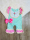 Bowtism Pastel Cross Romper with Matching Bow - Bowtism