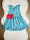 Bowtism Girls Amazing Flamingo Twirl Dress with Matching Bow - Bowtism