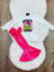 Bowtism Pink Grinch Velvet Flare Pants Set with Matching Bow - Bowtism