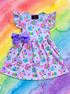 Girls Preppy School Dress with Matching Bow