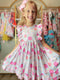 Bowtism Top Student Apple School Ruffled Lace Dress with Matching Bow - Bowtism
