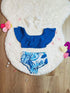 Bowtism Mommy & Me Blue Palm Swimsuit with Matching Bow - Bowtism