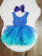 Bowtism Girls Purple Birthday Party Layered Extra Fluffy Tutu Dress With Matching Bow - Bowtism