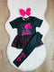 Bowtism Glitter Girl Pants Set with Matching Bow - Bowtism