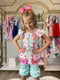 Bowtism Sweet Ella Bella Ruffled Shorts Set with Matching Bow - Bowtism