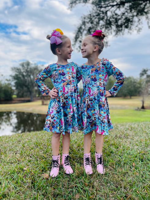 Bowtism Princess Dress with Matching Bow - Bowtism