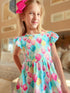 Girls Birthday Balloon Dress with Matching Bow - Bowtism