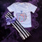 Girls Retro Pumpkin Pocket Pants Set with Matching Bow