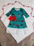 Bowtism Girls Holiday Puppy Lace Dress & matching bow - Bowtism