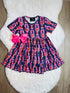 Bowtism Lobster Yacht Party Dress with Matching Bow - Bowtism