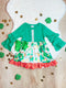 Bowtism Leprechaun Clover Dress with Matching Bow - Bowtism