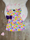Bowtism Classic Conversation Heart Flow Dress With Matching Bow - Bowtism