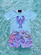 Boys Tropical Lobster Vacation Shorts Set