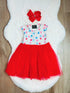 Bowtism July 4th Bomb Pop Tutu Dress with Matching Bow - Bowtism