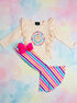 Bowtism Girls Grateful Thankful Blessed Pumpkin Flare Pants Set with Matching Bow