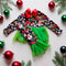 Girls Christmas Santa Tutu Pants Outfit with Matching Bow