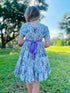 Girls Bowtism Princess Layered Twirl Dress with Matching Bow - Bowtism