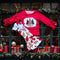 Girls Red Holiday Flare Set with Matching Bow