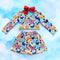 Classic Mouse Treats Long Crop Set: Skirt with Built-In Shorts + Bow
