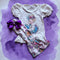 Girls Fun Mermaid Flare Pants Set with Matching Bow