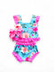 Baby Girl Summer Bummie Set with Matching Bow - Bowtism