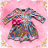 Girls Preppy Thanksgiving Day Dress with Matching Bow