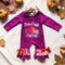 Baby Pumpkin Patch Romper with Matching Bow