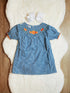 Bowtism Pumpkin Smock Dress with Matching Bow - Bowtism