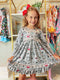 Bowtism Halloween Nightmare Twirl Dress with Matching Bow - Bowtism