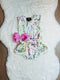 Bowtism Baby Floral Isla Romper with Matching Bow - Bowtism