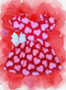 Girls valentine cake dress with matching bow