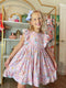 Bowtism Little Miss Artist School Ruffled Lace Dress with Matching Bow - Bowtism