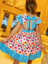 Girls Heart Pop Twirl Dress with Matching Bow - Bowtism