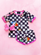 Girls Pink Parks Shorts Set with Matching Bow