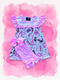 Girls Pink School Shorts Set with matching Bow