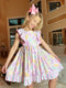 Girls Easter Peeps Dress with Matching Bow - Bowtism
