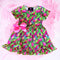 Girls Tropical Bird Dress & Matching Bow