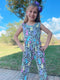 Girls Easter Peeps Cheetah Romper with Matching Bow - Bowtism
