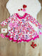 Bowtism Love Potion Ruffle Twirl Dress With Matching Bow - Bowtism