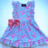 Girls Pink Preppy Dress with Matching Bow