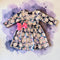 Girls Pink Ghost Dress, Short Sleeve Twirl Dress with Matching Bow