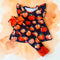 Orange Pumpkin Patch Girls Fall Pants Set + Matching Bow
