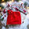 Girls Red Holiday Tutu Dress with Matching Bow
