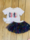 Bowtism USA Shimmer Skirt Set - Bowtism