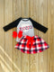 Bowtism XOXO Skirt Set with Matching Bow - Bowtism