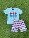 Bowtism Exclusive Boys USA Shorts Set - Bowtism